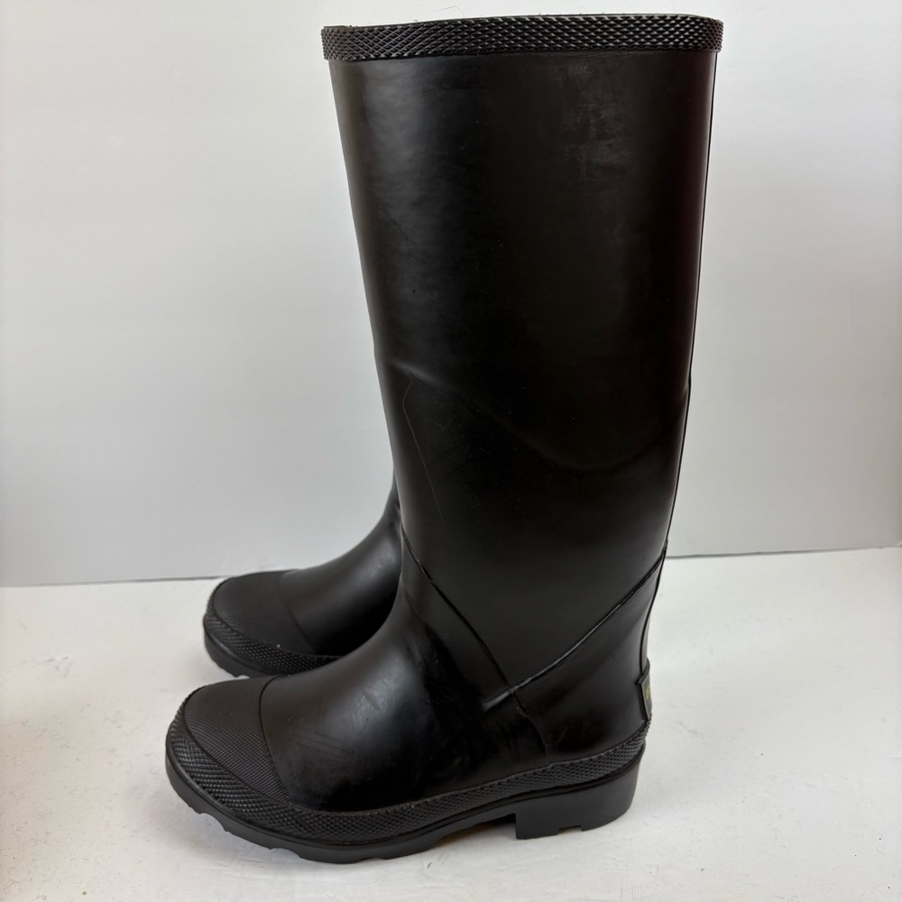 Brazos Workforce Rubber Wellington Tall Boots Black Mens Size 5